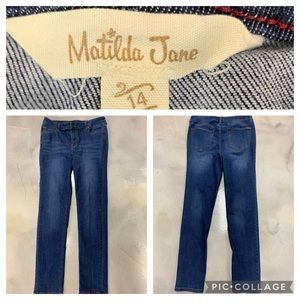 Matilda Jane medium wash straight leg jeans